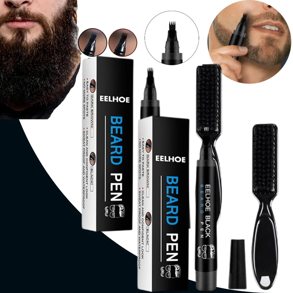 LAPIZ PARA BARBA Y CEJAS+CEPILLO NEGRO